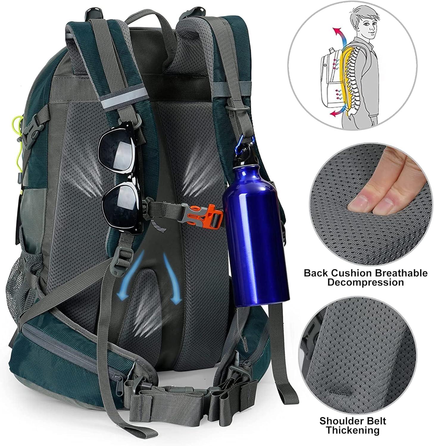 imageN NEVO RHINO Hiking Backpack 40L Waterproof Outdoor Day Pack Lightweight Camping Travel Backpack for Men Women