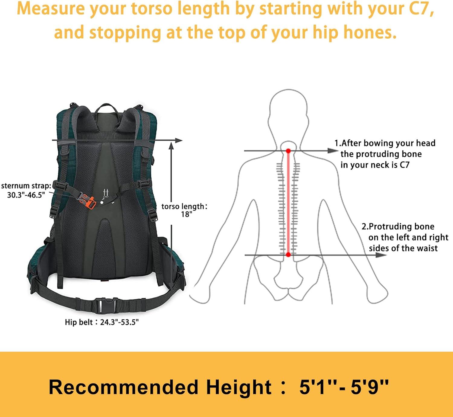 imageN NEVO RHINO Hiking Backpack 40L Waterproof Outdoor Day Pack Lightweight Camping Travel Backpack for Men Women
