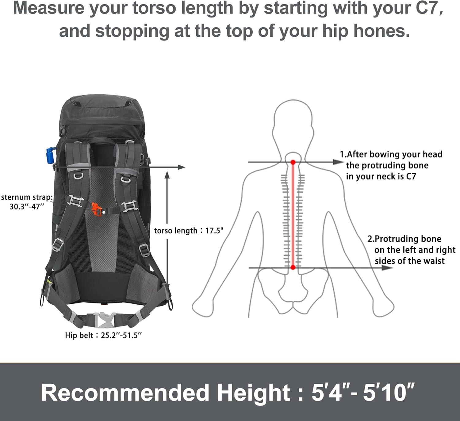imageN NEVO RHINO Internal Frame Hiking Backpack 5060657080L Mountain Climbing Camping Backpack Daypack Waterproof Rain Cover07 Grey