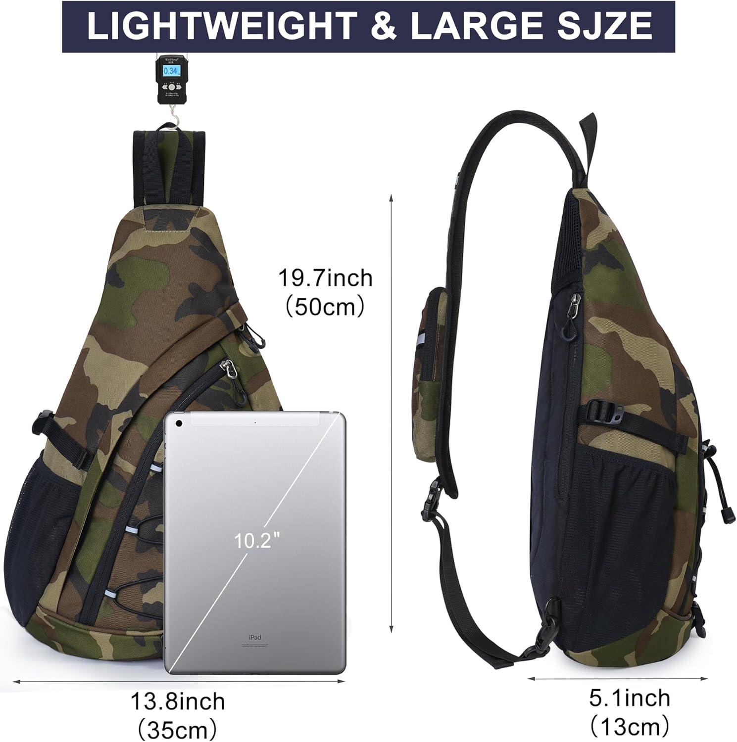imageNEVO RHINO Crossbody Sling Backpack 18L Large Sling Bag for men with Phone Pocket Shoulder Bag for Men Women Sport Daypack