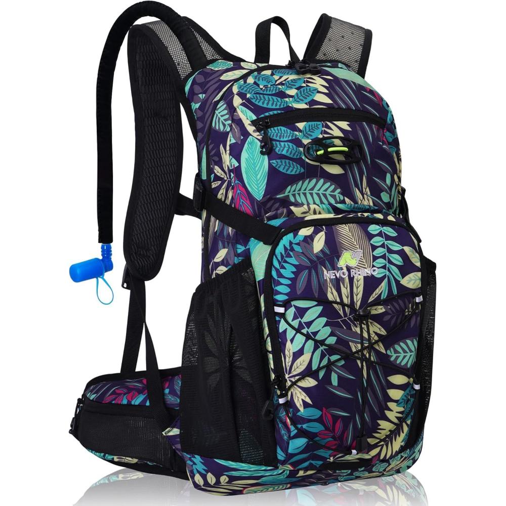 imageN NEVO RHINO Hydration Backpack 18L Multipurpose Hiking Backpack with 3L Water Bladder Water Backpack Insulated Hydration Pack Ideal for Hiking and Cyclingblue print