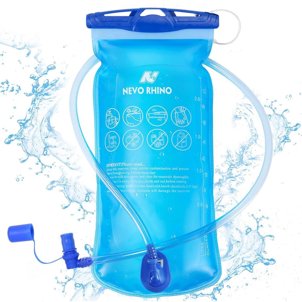 imageN NEVO RHINO Hydration Bladder15L 2L3L Leak Proof Water Reservoir BPA Free Water Pouch Water Bladder for Hydration PackHiking Backpack2L Water Bladder