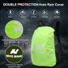 imageHydration Backpack 3L Water Bladder Hiking Water Backpack with Rain Cover Insulation Hydration Daypack Rucksack for Cycling01 Black