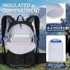 imageHydration Backpack 3L Water Bladder Hiking Water Backpack with Rain Cover Insulation Hydration Daypack Rucksack for Cycling01 Black