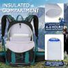 imageHydration Backpack 3L Water Bladder Hiking Water Backpack with Rain Cover Insulation Hydration Daypack Rucksack for Cycling03 Lake Green