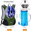 imageLightweight Hydration Backpack Running Backpack with 2L Water Bladder Hydro Water Daypack for Cycling Hiking Rave for Men WomenArmy Green2
