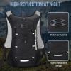 imageLightweight Hydration Backpack Running Backpack with 2L Water Bladder Hydro Water Daypack for Cycling Hiking Rave for Men WomenBlack