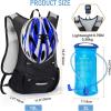 imageLightweight Hydration Backpack Running Backpack with 2L Water Bladder Hydro Water Daypack for Cycling Hiking Rave for Men WomenBlack