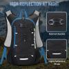 imageLightweight Hydration Backpack Running Backpack with 2L Water Bladder Hydro Water Daypack for Cycling Hiking Rave for Men WomenBlue