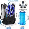imageLightweight Hydration Backpack Running Backpack with 2L Water Bladder Hydro Water Daypack for Cycling Hiking Rave for Men WomenBlue