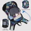 imageLightweight Hydration Backpack Running Backpack with 2L Water Bladder Hydro Water Daypack for Cycling Hiking Rave for Men WomenBlue Print2