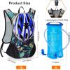 imageLightweight Hydration Backpack Running Backpack with 2L Water Bladder Hydro Water Daypack for Cycling Hiking Rave for Men WomenBlue Print2