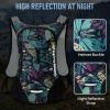 imageLightweight Hydration Backpack Running Backpack with 2L Water Bladder Hydro Water Daypack for Cycling Hiking Rave for Men WomenBlue Print2