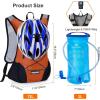 imageLightweight Hydration Backpack Running Backpack with 2L Water Bladder Hydro Water Daypack for Cycling Hiking Rave for Men WomenOrange