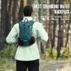 imageLightweight Hydration Backpack Running Backpack with 2L Water Bladder Hydro Water Daypack for Cycling Hiking Rave for Men WomenPlaid Dark blue