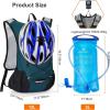 imageLightweight Hydration Backpack Running Backpack with 2L Water Bladder Hydro Water Daypack for Cycling Hiking Rave for Men WomenPlaid Dark blue