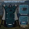 imageLightweight Hydration Backpack Running Backpack with 2L Water Bladder Hydro Water Daypack for Cycling Hiking Rave for Men WomenPlaid Dark blue