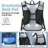 imageLightweight Hydration Backpack Running Backpack with 2L Water Bladder Hydro Water Daypack for Cycling Hiking Rave for Men WomenPlaid Dark blue