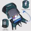 imageLightweight Hydration Backpack Running Backpack with 2L Water Bladder Hydro Water Daypack for Cycling Hiking Rave for Men WomenPlaid Dark blue