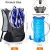 imageLightweight Hydration Backpack Running Backpack with 2L Water Bladder Hydro Water Daypack for Cycling Hiking Rave for Men WomenPlaid Dark gray