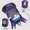 imageLightweight Hydration Backpack Running Backpack with 2L Water Bladder Hydro Water Daypack for Cycling Hiking Rave for Men WomenPurple