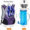 imageLightweight Hydration Backpack Running Backpack with 2L Water Bladder Hydro Water Daypack for Cycling Hiking Rave for Men WomenPurple