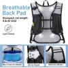 imageLightweight Hydration Backpack Running Backpack with 2L Water Bladder Hydro Water Daypack for Cycling Hiking Rave for Men WomenWhite