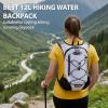 imageLightweight Hydration Backpack Running Backpack with 2L Water Bladder Hydro Water Daypack for Cycling Hiking Rave for Men WomenWhite