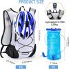 imageLightweight Hydration Backpack Running Backpack with 2L Water Bladder Hydro Water Daypack for Cycling Hiking Rave for Men WomenWhite