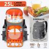 imageN NEVO RHINO Backpack Coolers Insulated Leak Proof 3654 CansPortable Lightweight Waterproof Insulated Cooler Backpack for Men ampamp Women Ideal for CampingTravelBeachPicnicsLunch ampamp Day Trips2025Dark Gray36Cans