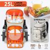 imageN NEVO RHINO Backpack Coolers Insulated Leak Proof 3654 CansPortable Lightweight Waterproof Insulated Cooler Backpack for Men ampamp Women Ideal for CampingTravelBeachPicnicsLunch ampamp Day Trips2025Light Gray36Cans