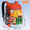 imageN NEVO RHINO Backpack Coolers Insulated Leak Proof 3654 CansPortable Lightweight Waterproof Insulated Cooler Backpack for Men ampamp Women Ideal for CampingTravelBeachPicnicsLunch ampamp Day Trips2025Orange36Cans