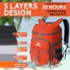 imageN NEVO RHINO Backpack Coolers Insulated Leak Proof 3654 CansPortable Lightweight Waterproof Insulated Cooler Backpack for Men ampamp Women Ideal for CampingTravelBeachPicnicsLunch ampamp Day Trips2025Orange36Cans