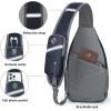 imageN NEVO RHINO Crossbody Sling Backpack Small Sling Bag Hiking Daypack Chest Bag Travel Shoulder Bags with Antitheft Pocket Royal Blue