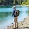 imageN NEVO RHINO Fishing Tackle Backpack with Rod Holders 40L Large Fishing Bag with Waterproof Rain CoverOutdoor Tackle BagArmy Green Pack with 4 Trays