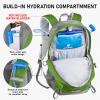 imageN NEVO RHINO Hiking Backpack 20L Water Resistant Outdoor Day PackLightweight Travel Small Backpack for Men WomenArmygreen
