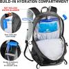 imageN NEVO RHINO Hiking Backpack 20L Water Resistant Outdoor Day PackLightweight Travel Small Backpack for Men WomenBlack