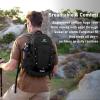 imageN NEVO RHINO Hiking Backpack 20L Water Resistant Outdoor Day PackLightweight Travel Small Backpack for Men WomenBlack