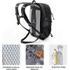 imageN NEVO RHINO Hiking Backpack 20L Water Resistant Outdoor Day PackLightweight Travel Small Backpack for Men WomenBlack