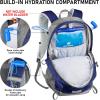 imageN NEVO RHINO Hiking Backpack 20L Water Resistant Outdoor Day PackLightweight Travel Small Backpack for Men WomenRoyalblue