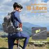 imageN NEVO RHINO Hydration Backpack 18L Multipurpose Hiking Backpack with 3L Water Bladder Water Backpack Insulated Hydration Pack Ideal for Hiking and CyclingGrey