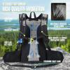 imageN NEVO RHINO Hydration Backpack 18L Multipurpose Hiking Backpack with 3L Water Bladder Water Backpack Insulated Hydration Pack Ideal for Hiking and CyclingWhite