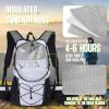 imageN NEVO RHINO Hydration Backpack 18L Multipurpose Hiking Backpack with 3L Water Bladder Water Backpack Insulated Hydration Pack Ideal for Hiking and CyclingWhite