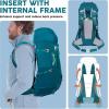 imageN NEVO RHINO Internal Frame Hiking Backpack 5060657080L Mountain Climbing Camping Backpack Daypack Waterproof Rain Cover01 Green