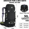 imageN NEVO RHINO Internal Frame Hiking Backpack 5060657080L Mountain Climbing Camping Backpack Daypack Waterproof Rain Cover02 Black