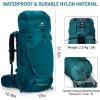 imageN NEVO RHINO Internal Frame Hiking Backpack 5060657080L Mountain Climbing Camping Backpack Daypack Waterproof Rain Cover15 Green
