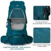 imageN NEVO RHINO Internal Frame Hiking Backpack 5060657080L Mountain Climbing Camping Backpack Daypack Waterproof Rain Cover15 Green