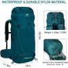 imageN NEVO RHINO Internal Frame Hiking Backpack 5060657080L Mountain Climbing Camping Backpack Daypack Waterproof Rain Cover20 Green