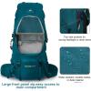 imageN NEVO RHINO Internal Frame Hiking Backpack 5060657080L Mountain Climbing Camping Backpack Daypack Waterproof Rain Cover20 Green