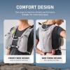 imageN NEVO RHINO Running VestHydration Vest 5L with 15L Water BladderLightweight Hydration Pack Water Backpack for Hiking RaceGray